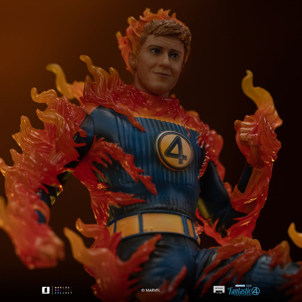 Digital Pre-Order - Statue Human Torch (Blue Suit Variant) - Fantastic Four - Art Scale 1/10 - Iron Studios