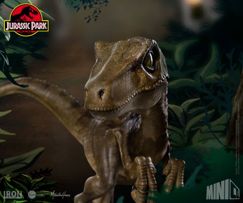 Statue Velociraptor - Jurassic Park - MiniCo - Iron Studios