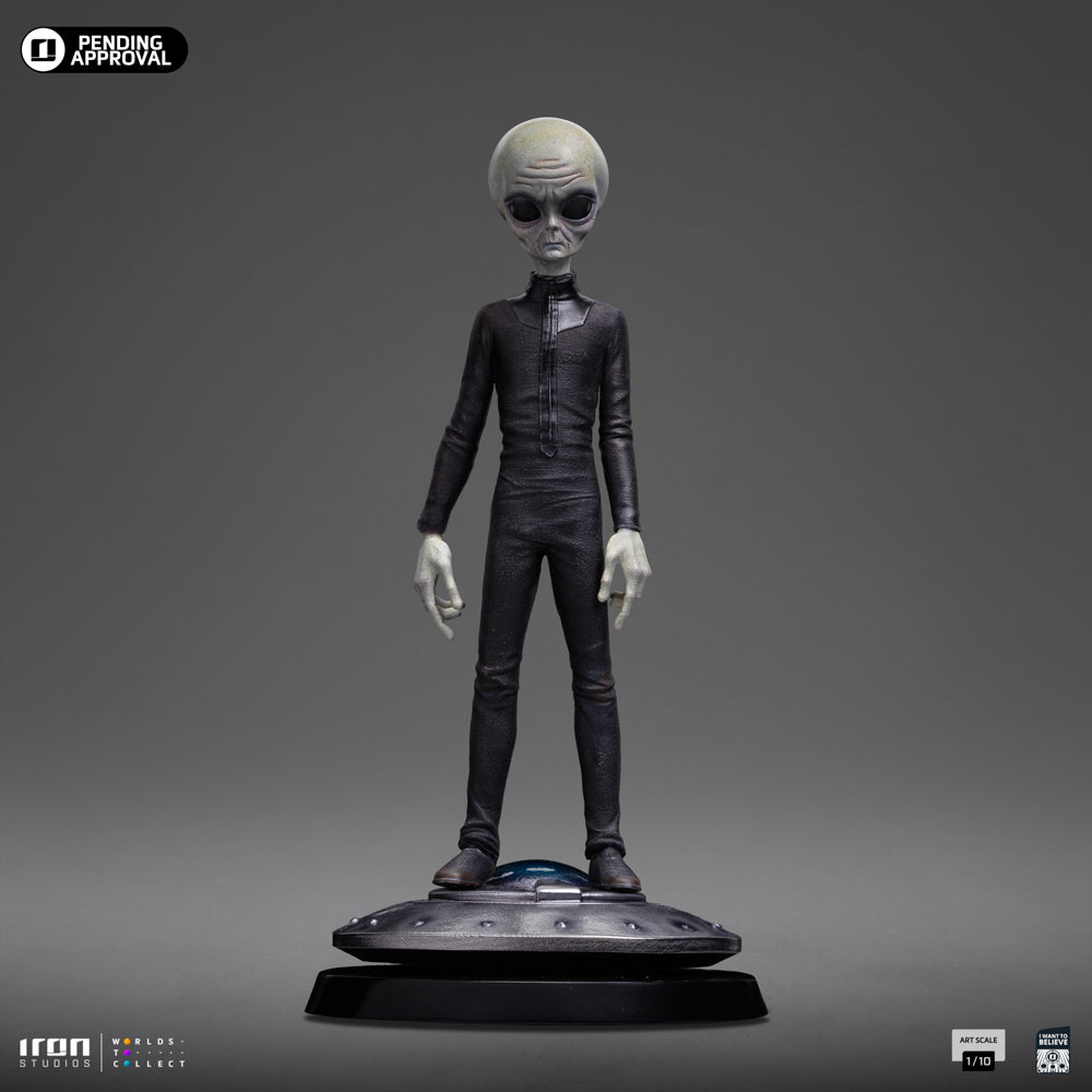 Statue Grey Alien  I Want To Believe  Art Scale 1/10  Iron Studios