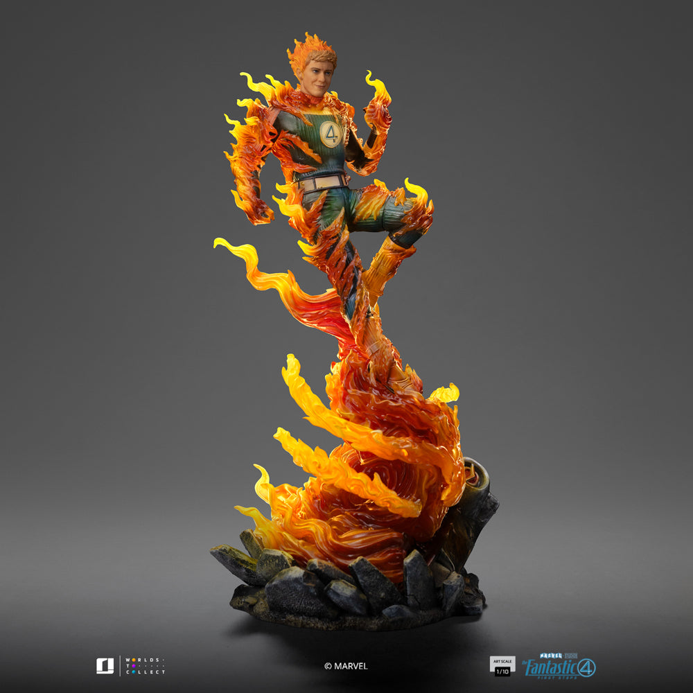Digital Pre-Order - Statue Human Torch (Blue Suit Variant) - Fantastic Four - Art Scale 1/10 - Iron Studios