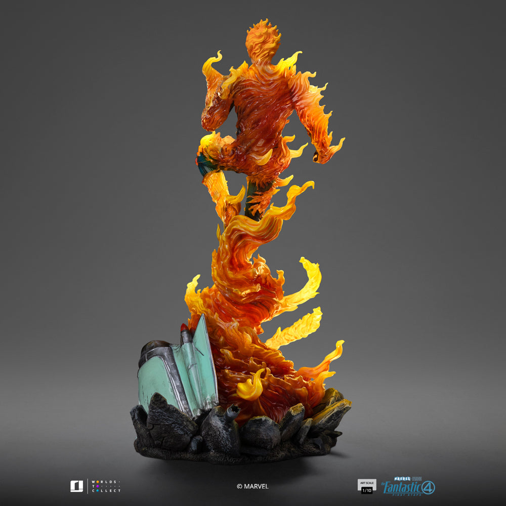Digital Pre-Order - Statue Human Torch (Blue Suit Variant) - Fantastic Four - Art Scale 1/10 - Iron Studios