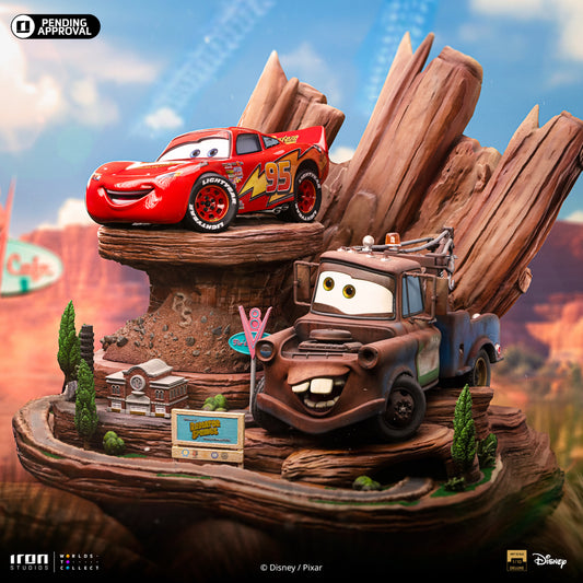 Digital Pre-Order - Statue Lightning Mcqueen and Tow Mater - Cars - Deluxe Art Scale 1/10 - Iron Studios