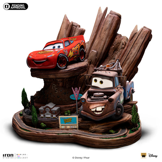 Digital Pre-Order - Statue Lightning Mcqueen and Tow Mater - Cars - Deluxe Art Scale 1/10 - Iron Studios