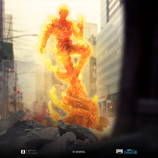 Statue Human Torch  The Fantastic Four: First Steps  Art Scale 1/10  Iron Studios