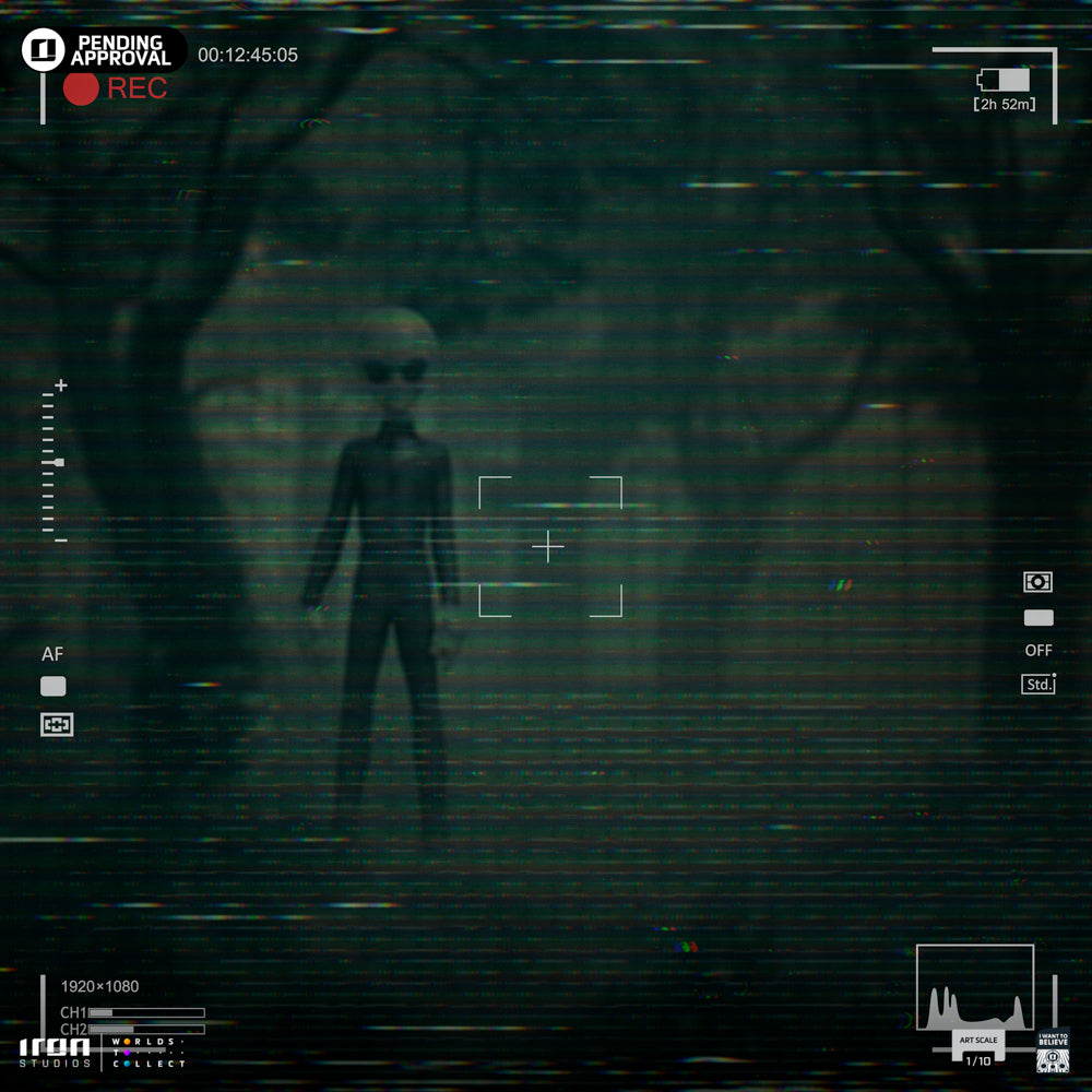 Statue Grey Alien  I Want To Believe  Art Scale 1/10  Iron Studios