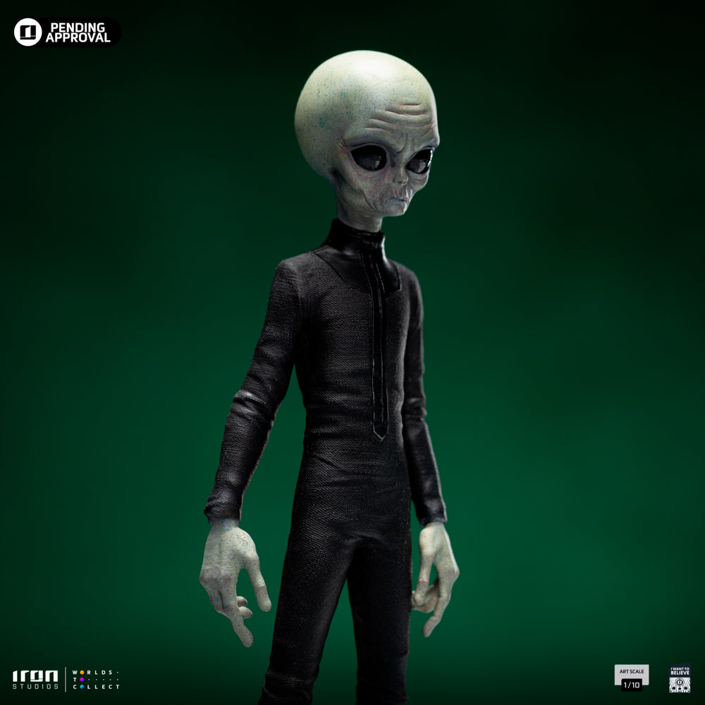Statue Grey Alien  I Want To Believe  Art Scale 1/10  Iron Studios