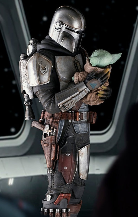 The Mandalorian and Grogu - Star Wars: The Mandalorian - Art Scale 1/10 - Iron Studios