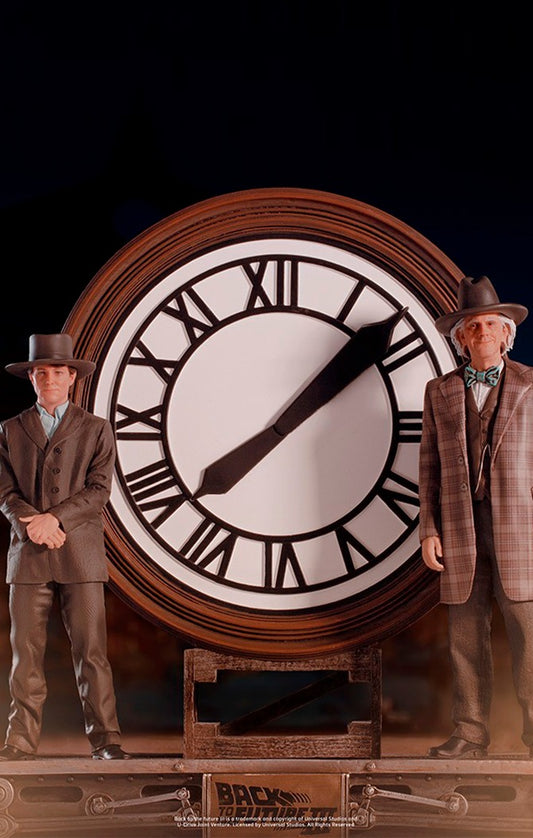 Marty and Doc at the Clock - Back to the Future - Art Scale 1/10 - Iron Studios