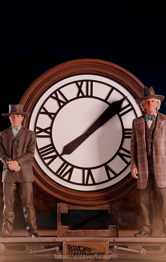 Marty and Doc at the Clock - Back to the Future - Art Scale 1/10 - Iron Studios