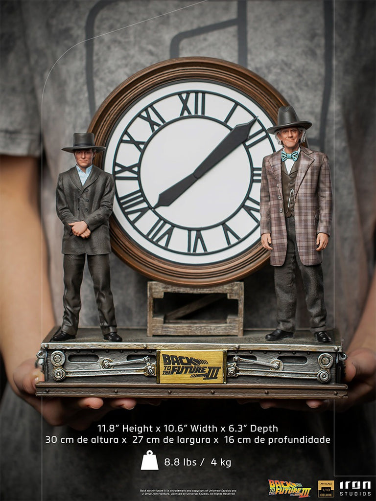 Marty and Doc at the Clock - Back to the Future - Art Scale 1/10 - Iron Studios