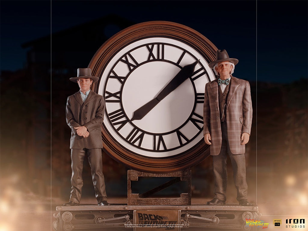 Marty and Doc at the Clock - Back to the Future - Art Scale 1/10 - Iron Studios