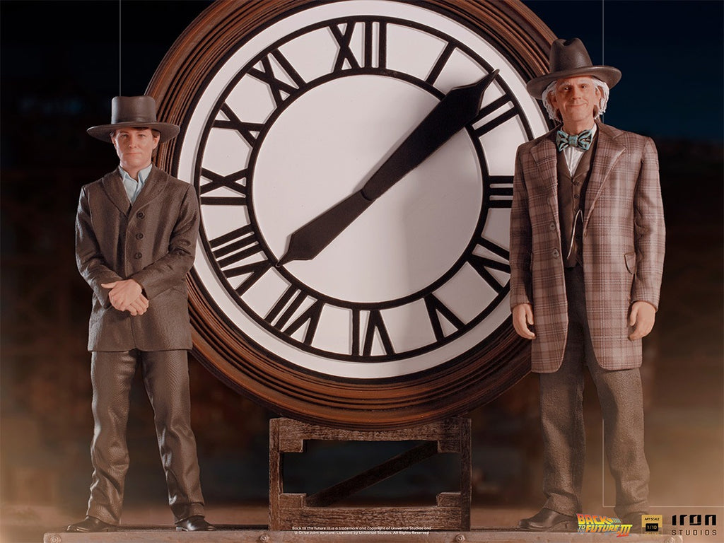 Marty and Doc at the Clock - Back to the Future - Art Scale 1/10 - Iron Studios