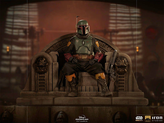 Boba Fett on Throne - Star Wars: The Mandalorian - Art Scale 1/10 - Iron Studios