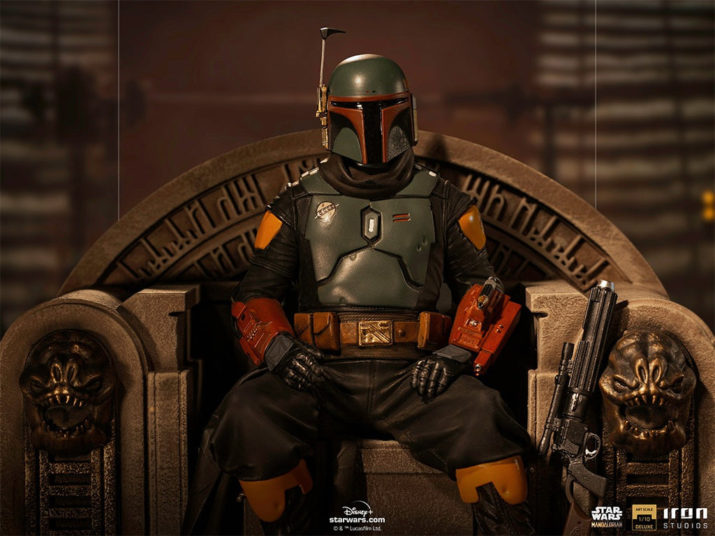 Boba Fett on Throne - Star Wars: The Mandalorian - Art Scale 1/10 - Iron Studios