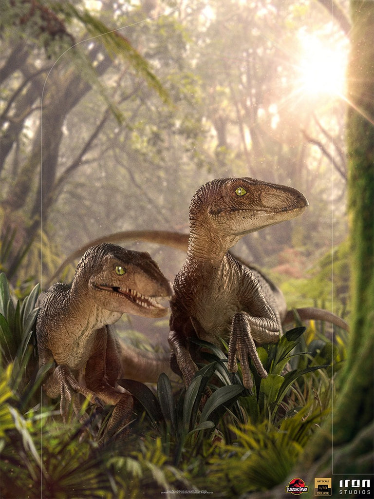 Just The Two Raptors - Jurassic Park - Art Scale 1/10 - Iron Studios