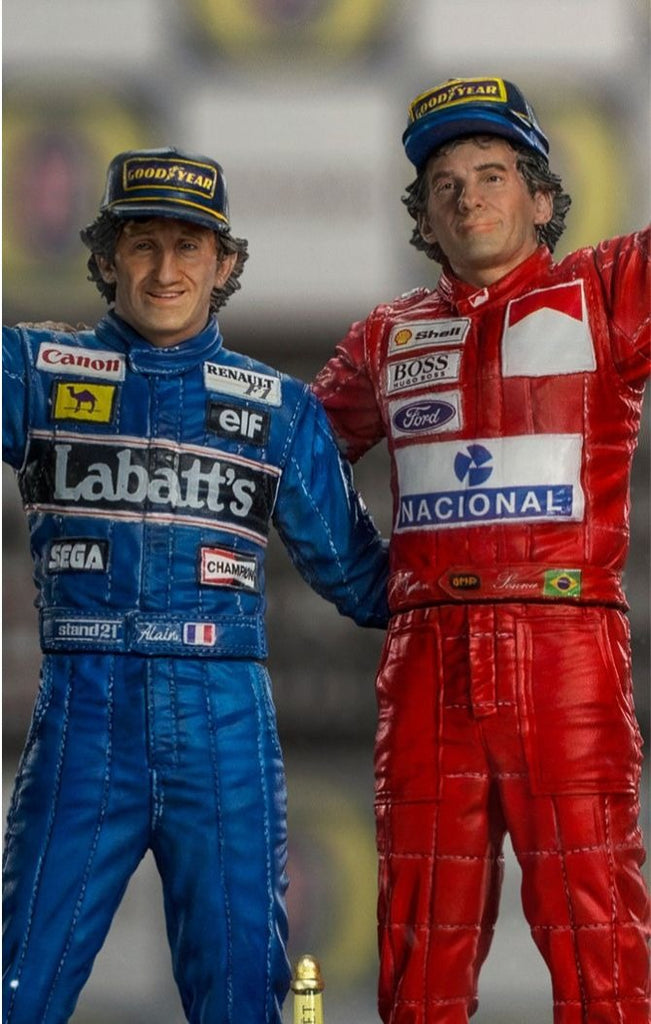 Ayrton Senna and Alain Prost - The Last Podium - Art Scale 1/10 - Iron Studios