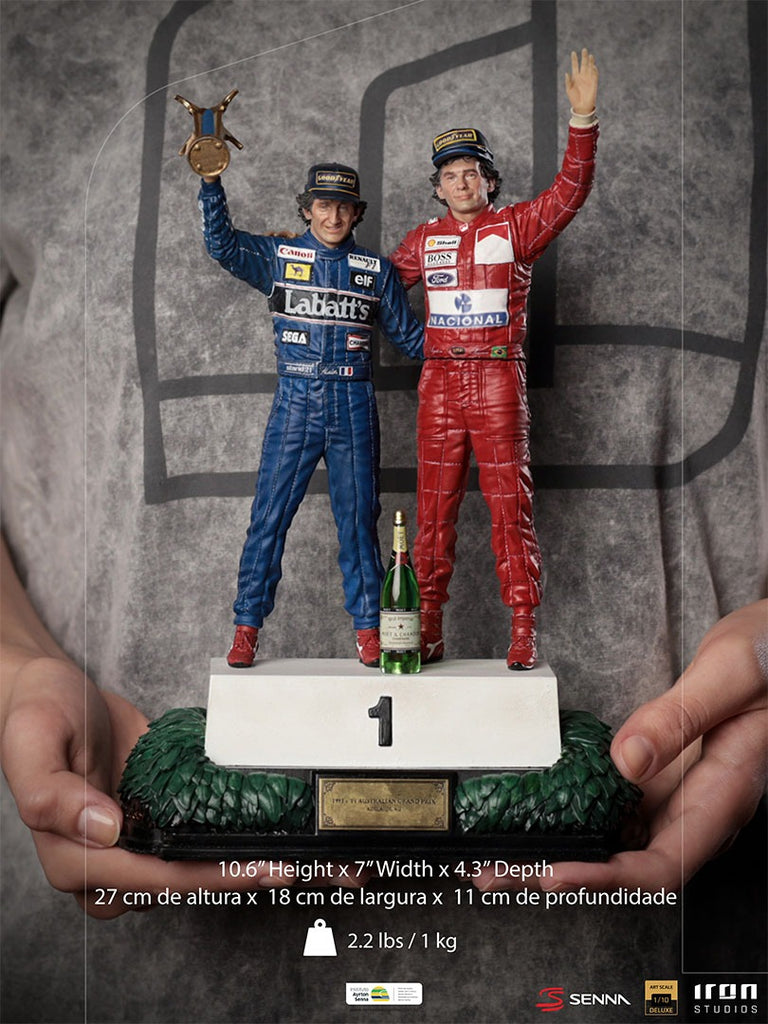 Ayrton Senna and Alain Prost - The Last Podium - Art Scale 1/10 - Iron Studios