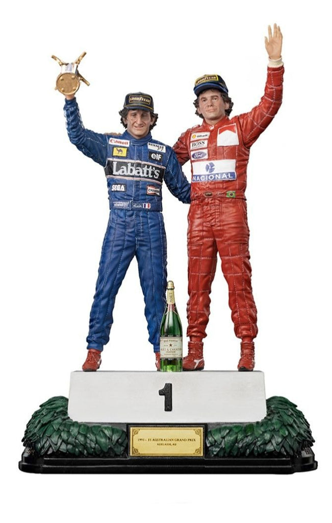 Ayrton Senna and Alain Prost - The Last Podium - Art Scale 1/10 - Iron Studios