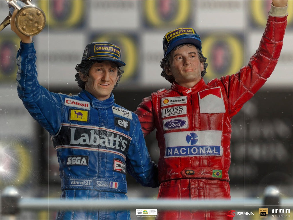 Ayrton Senna and Alain Prost - The Last Podium - Art Scale 1/10 - Iron Studios
