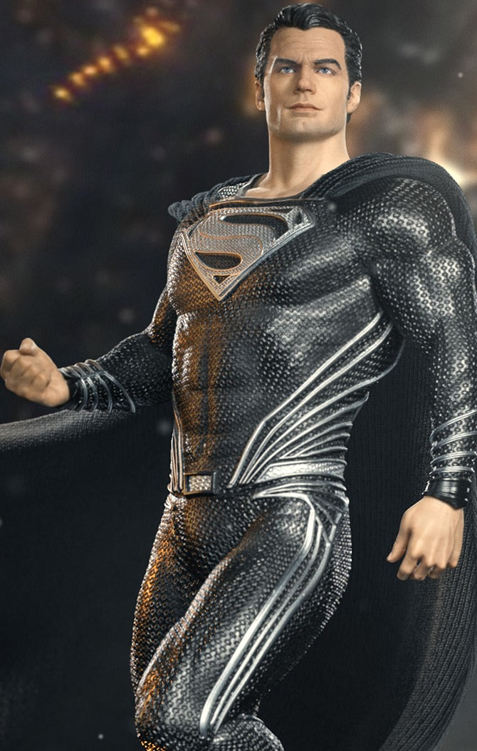 アメコミ Iron Studios Superman Black Suit 1/10 Statue Superman Black Suit - Justice League - Art Scale 1/10