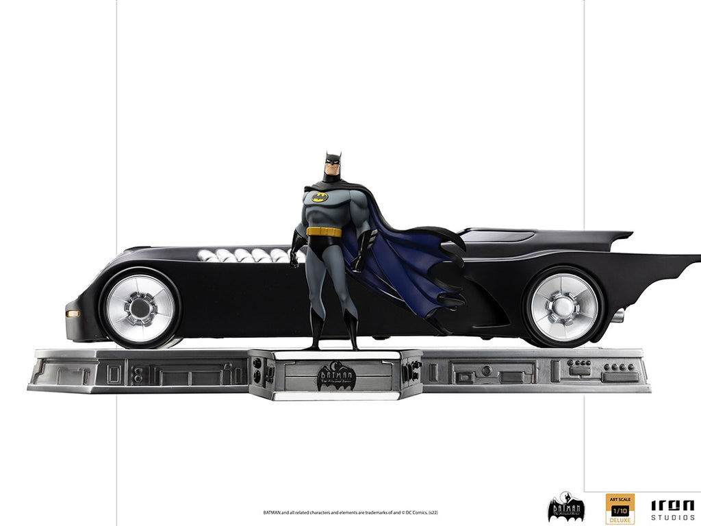 Batman and Batmobile Deluxe - Batman Animated Series - Art Scale 1/10 - Iron Studios