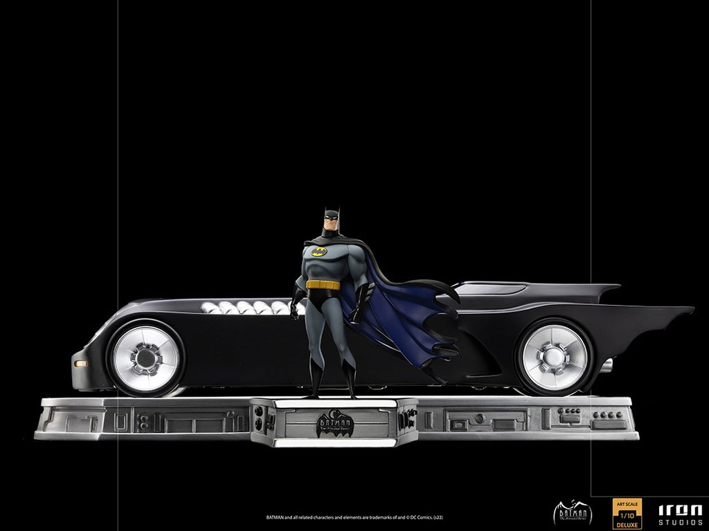 Batman and Batmobile Deluxe - Batman Animated Series - Art Scale 1/10 - Iron Studios