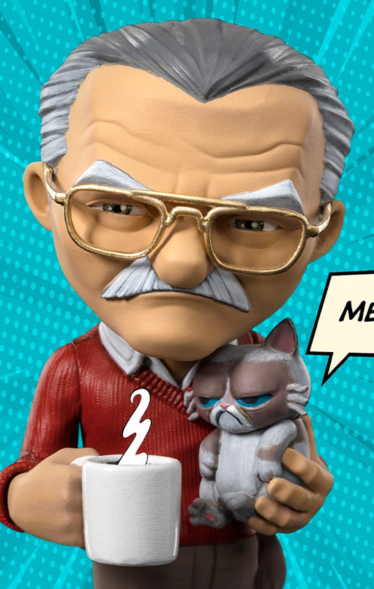 Stan Lee with Grumpy Cat - Pow - Minico - Iron Studios