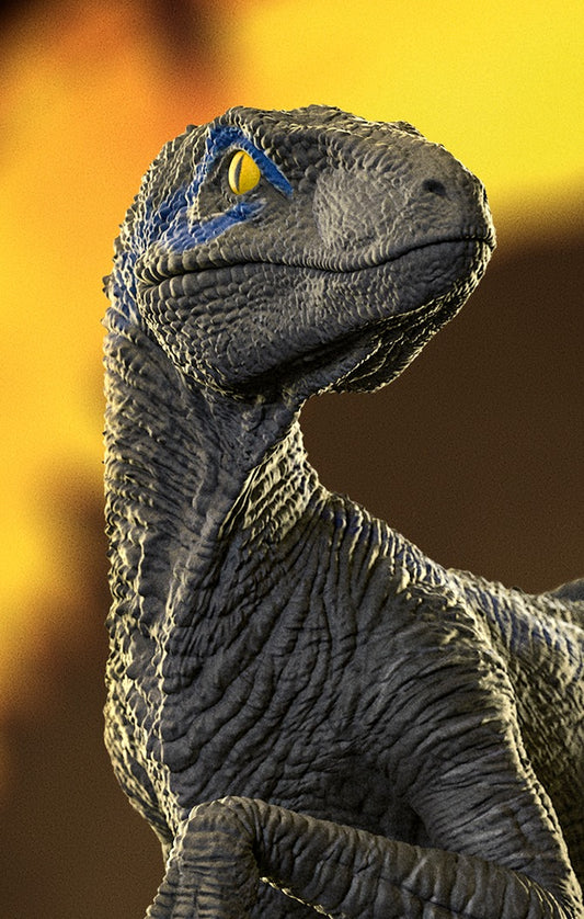 Velociraptor Blue B - Jurassic World - Icons - Iron Studios