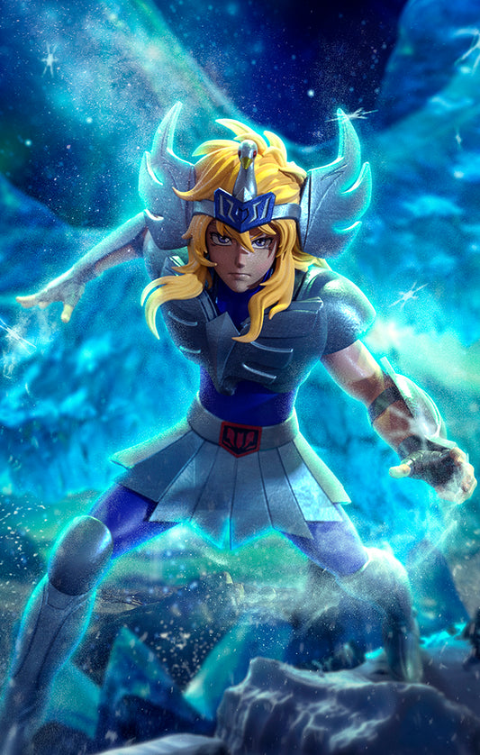 Cygnus Hyoga Deluxe - Saint Seiya - Art Scale 1/10 - Iron Studios