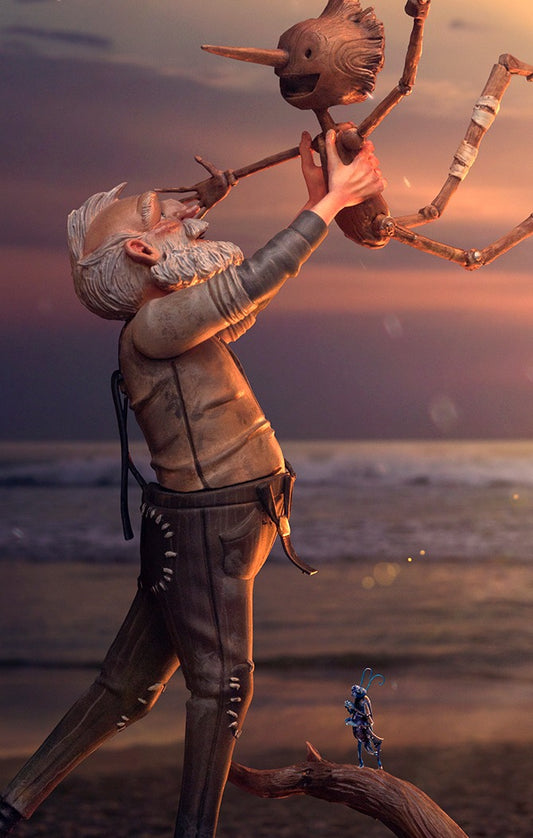 Geppetto & Pinocchio  Pinocchio  Art Scale 1/10  Iron Studios