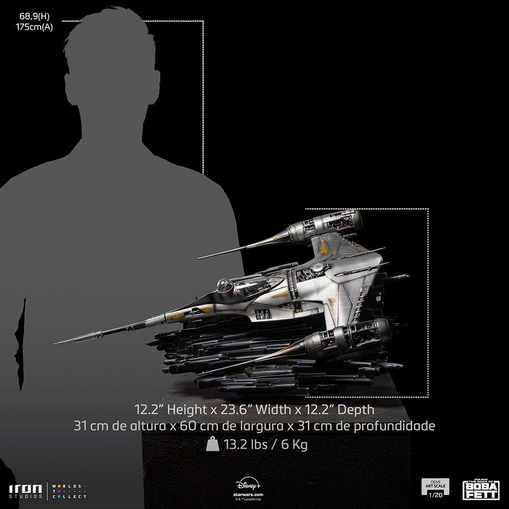 Mando's N-1 Starfighter - Star Wars: The Book of Boba Fett - Demi Art Scale 1/20 - Iron Studios