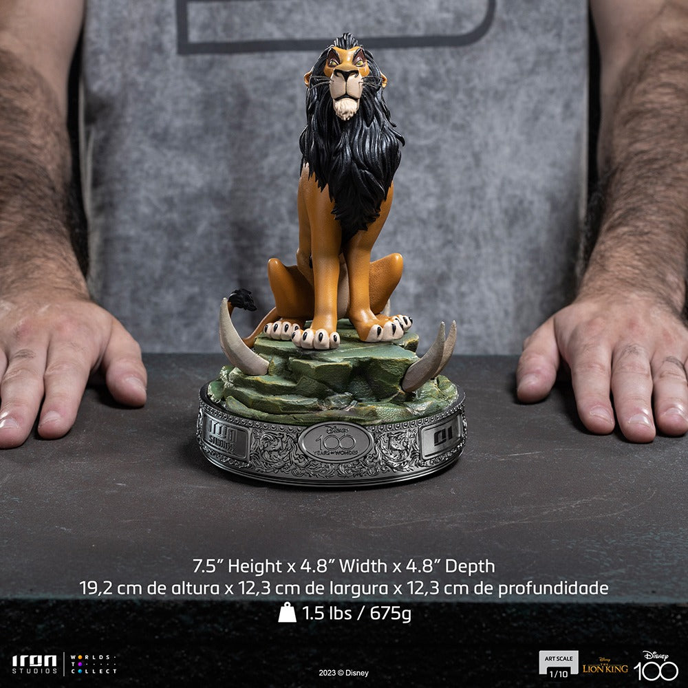 Scar 100 Years Version - Disney 100th - The Lion King - Art Scale 1/10 - Iron Studios