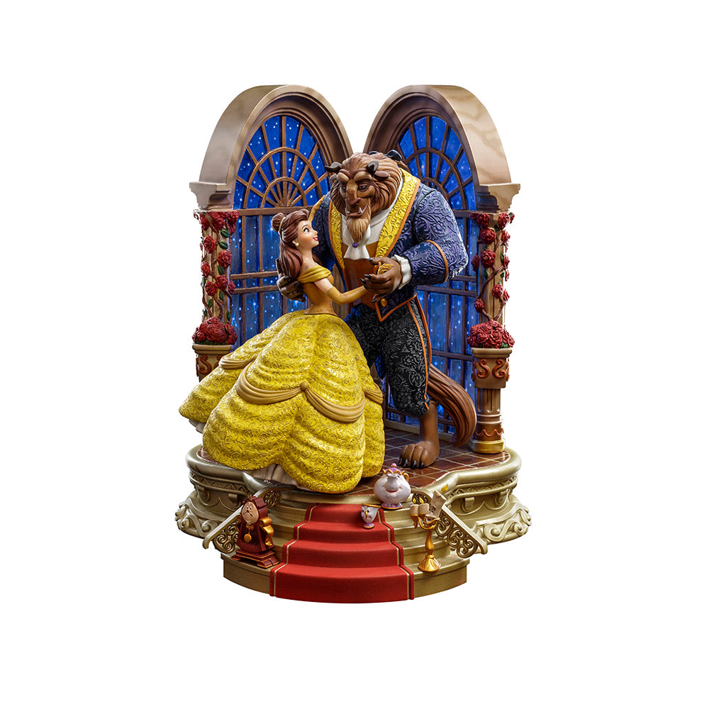 Statue Beauty and The Beast Deluxe  Disney 100th  Beauty and The Beast  Art Scale 1/10  Iron Studios