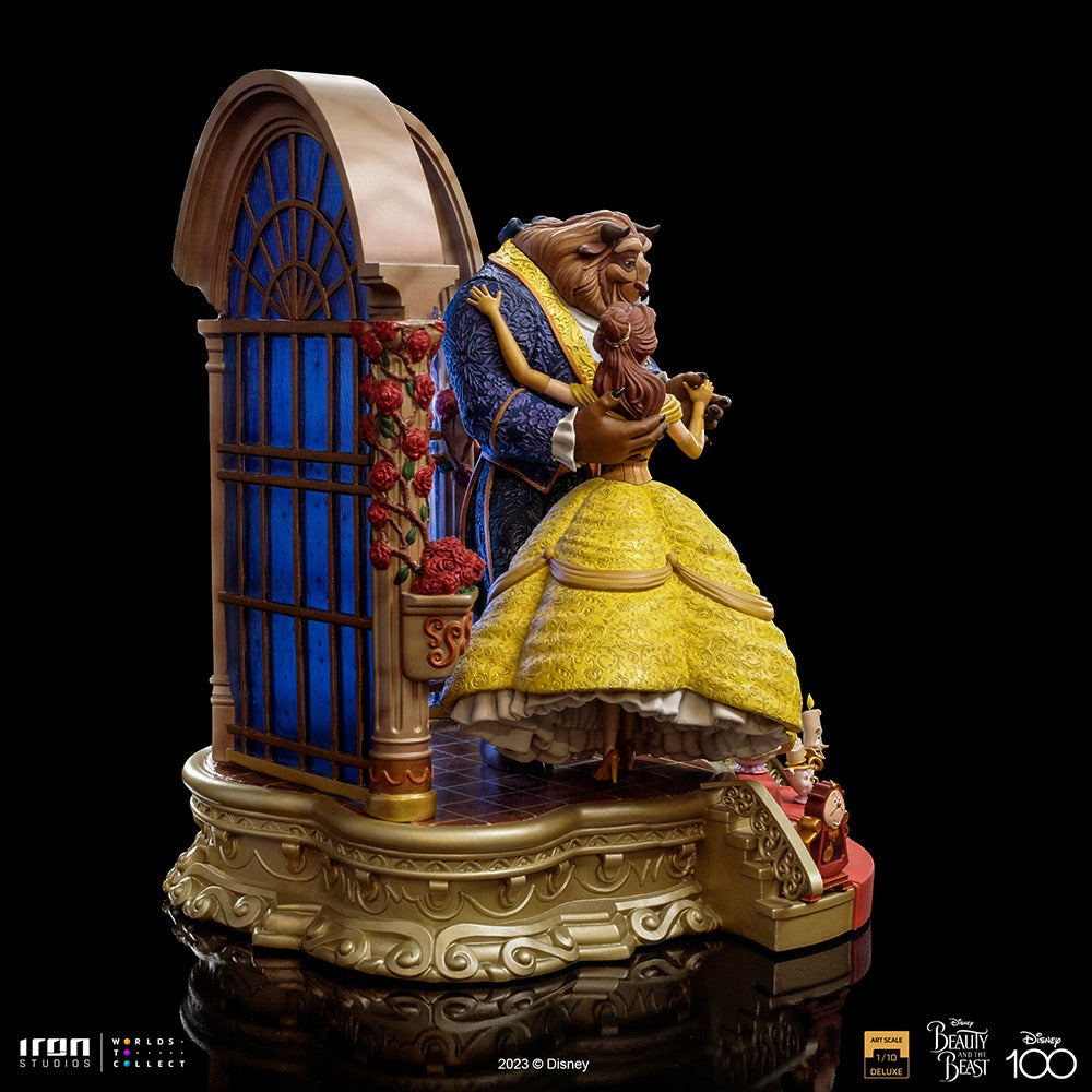 Statue Beauty and The Beast Deluxe  Disney 100th  Beauty and The Beast  Art Scale 1/10  Iron Studios