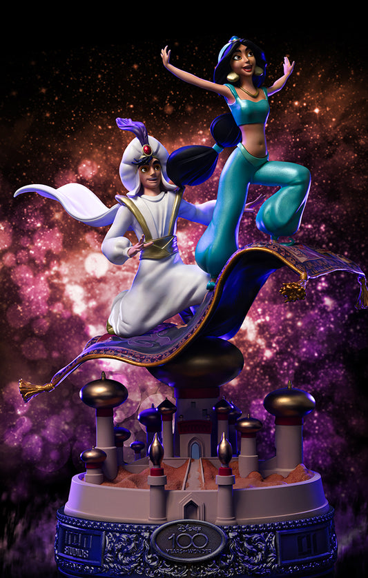 Aladdin and Jasmine 100 Years Version - Disney 100th - Aladdin - Art Scale 1/10 - Iron Studios