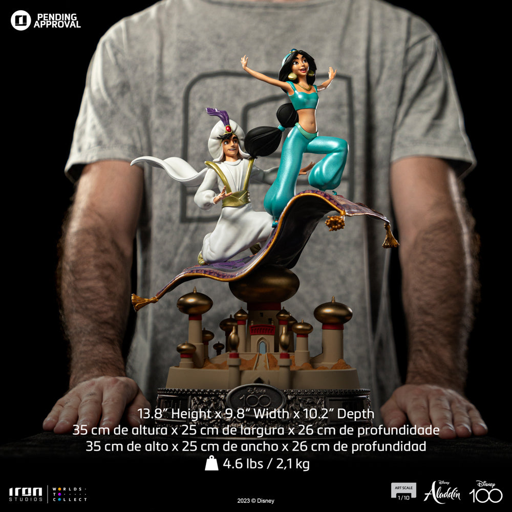 Aladdin and Jasmine 100 Years Version - Disney 100th - Aladdin - Art Scale 1/10 - Iron Studios