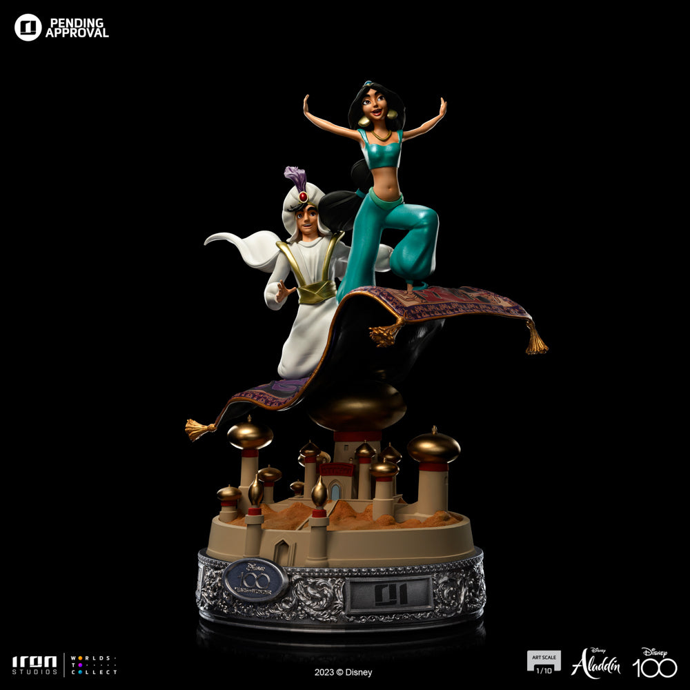 Aladdin and Jasmine 100 Years Version - Disney 100th - Aladdin - Art Scale 1/10 - Iron Studios