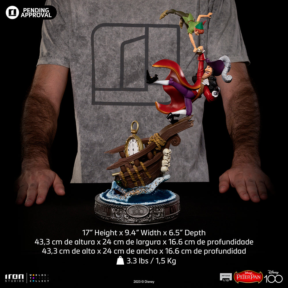 Peter Pan vs Hook 100 Years Version - Disney 100th - Peter Pan - Art Scale 1/10 - Iron Studios