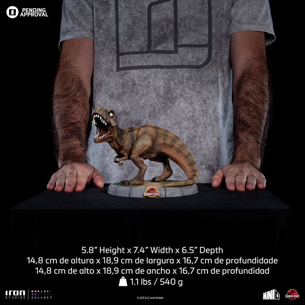 Statue TRex  Jurassic Park  Minico  Iron Studios