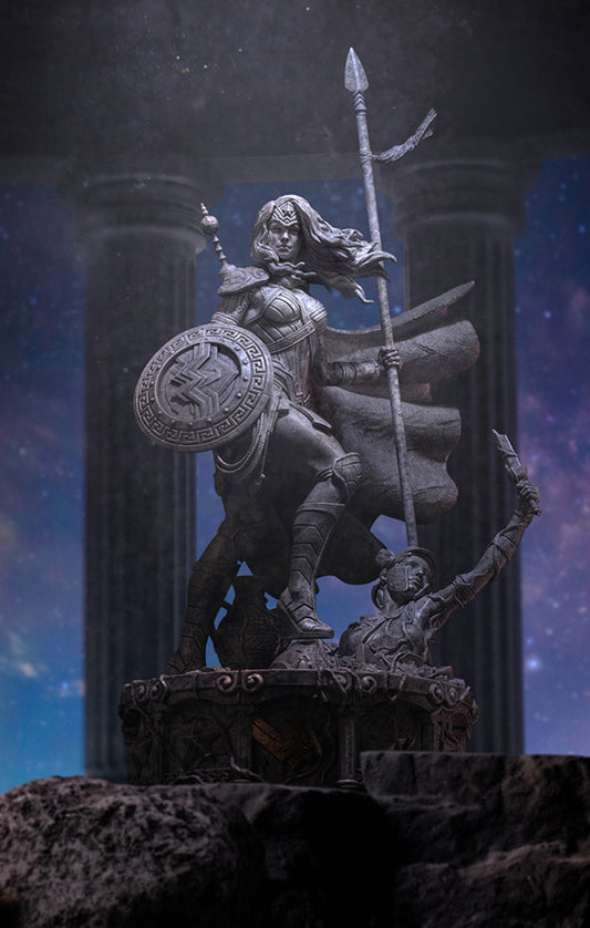 Wonder Woman Unleashed Marble Variant - DC Comics - Art Scale 1/10 - Iron Studios