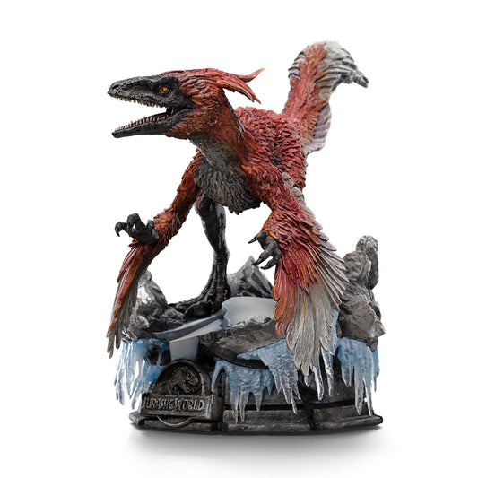 Statue Pyroraptor.  Jurassic World: Dominion  Art Scale 1/10  Iron Studios