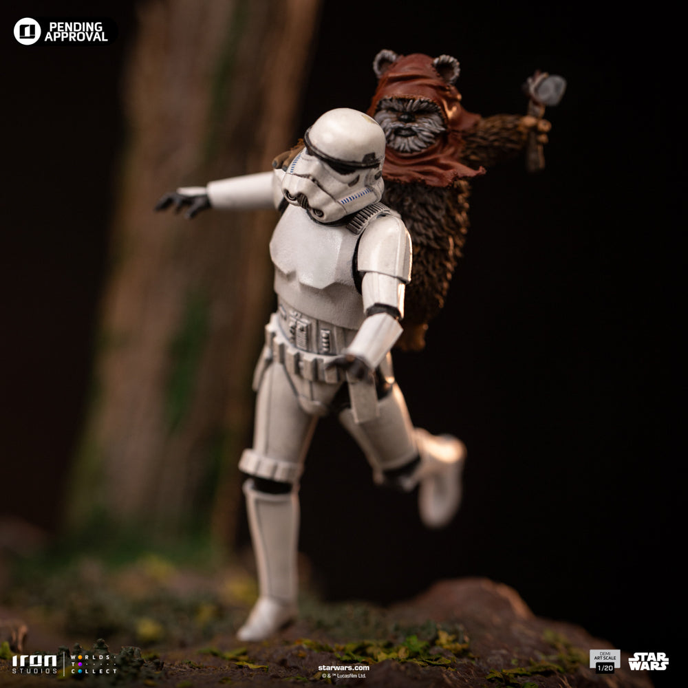 Statue AT-ST and Chewbacca - Star Wars - Demi Art Scale 1/20 - Iron Studios