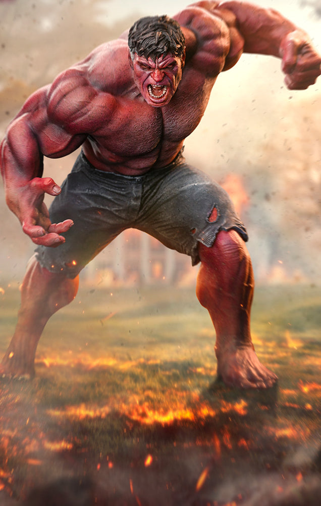 Red Hulk Captain America: Brave New World Art Scale 1/10