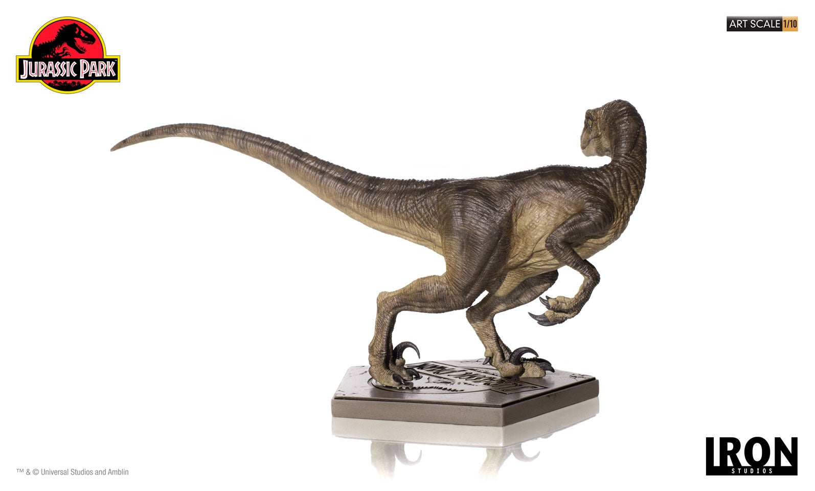 Statue Velociraptor - Jurassic Park - Art Scale 1/10 - Iron
