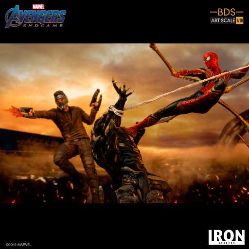 Statue Iron Spider Vs Outrider - Avengers: Endgame - BDS Art Scale - Iron Studios
