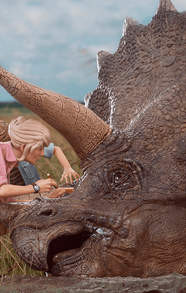 Triceratops Diorama - Jurassic Park - Art Scale 1/10 - Iron Studios