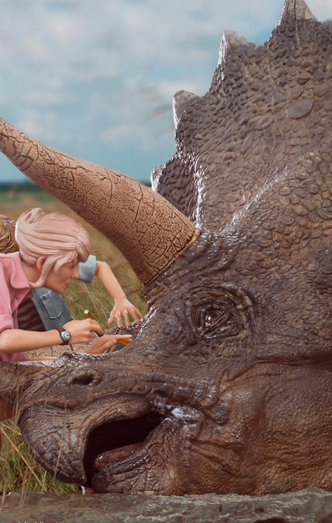 Triceratops Diorama - Jurassic Park - Art Scale 1/10 - Iron Studios