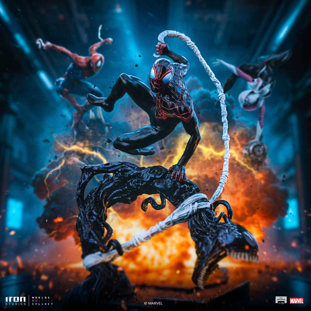 Miles Morales - Spider-Man vs Villains Diorama - BDS Art Scale 1/10 - Iron Studios