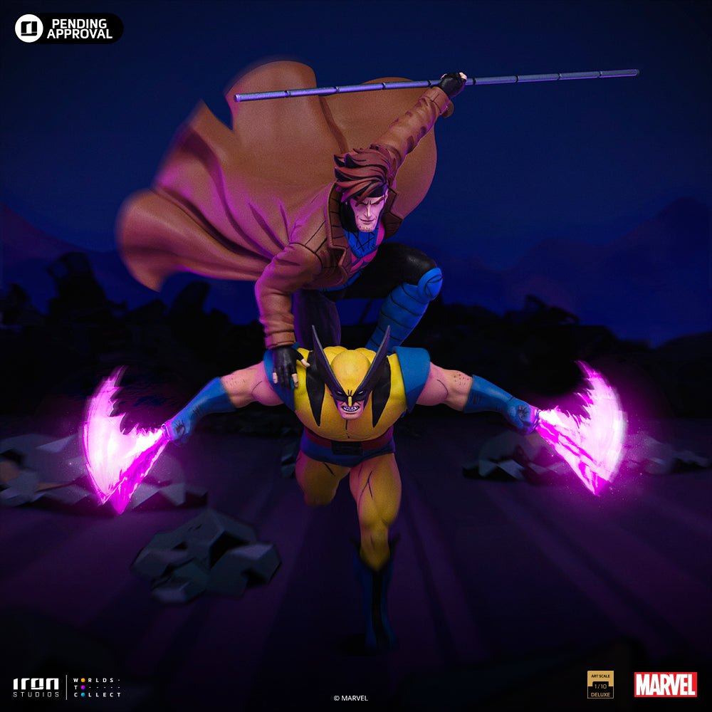 Statue Gambit and Wolverine - X-Men '97 - Art Scale 1/10 - Iron Studios