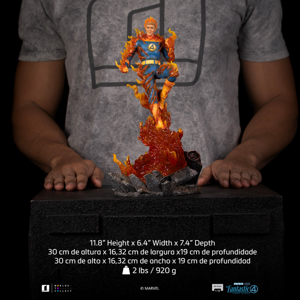 Digital Pre-Order - Statue Human Torch (Blue Suit Variant) - Fantastic Four - Art Scale 1/10 - Iron Studios